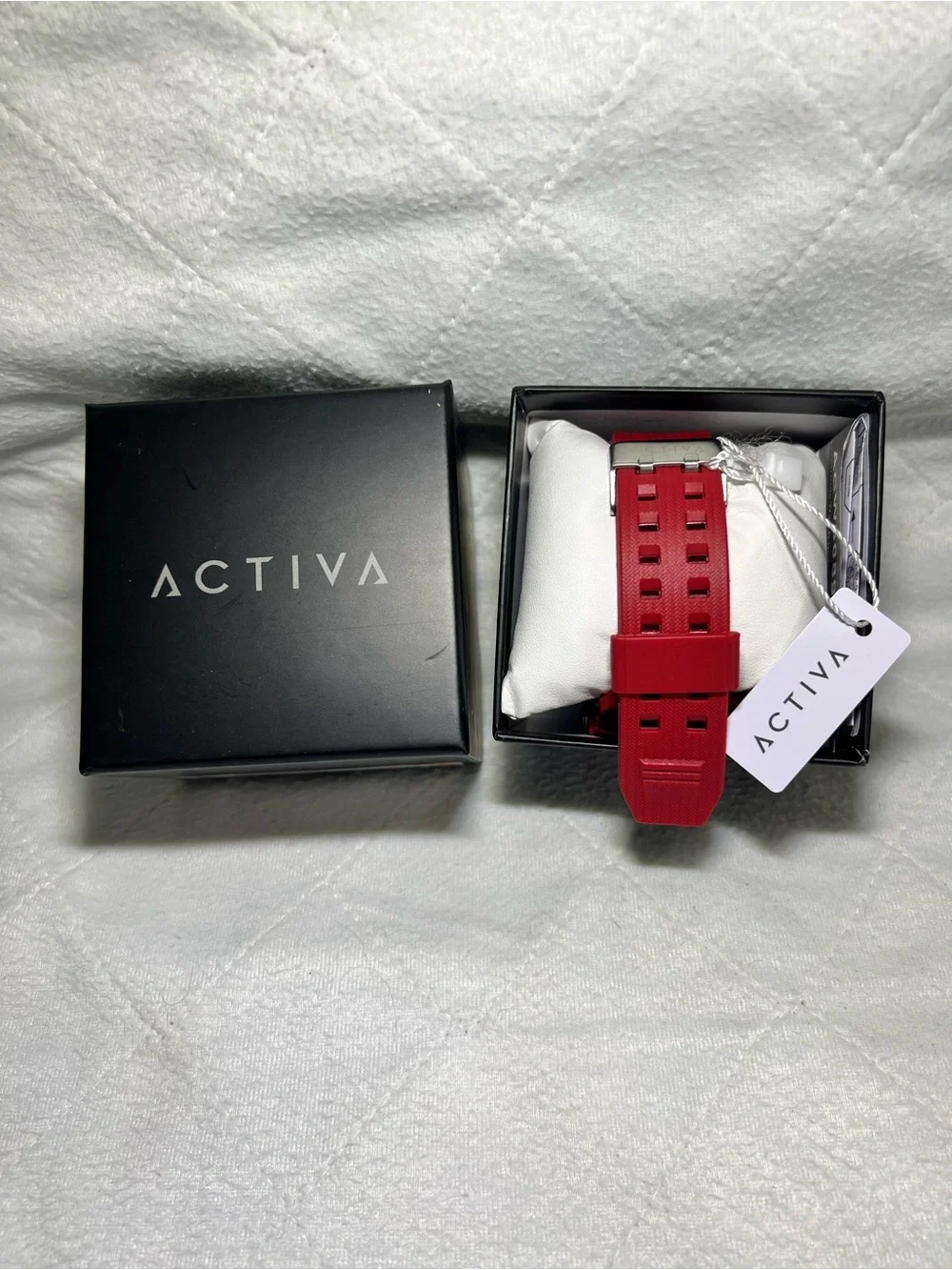 NEW! ACTIVA Men's Red and Black Sport Digital-Analog Watch